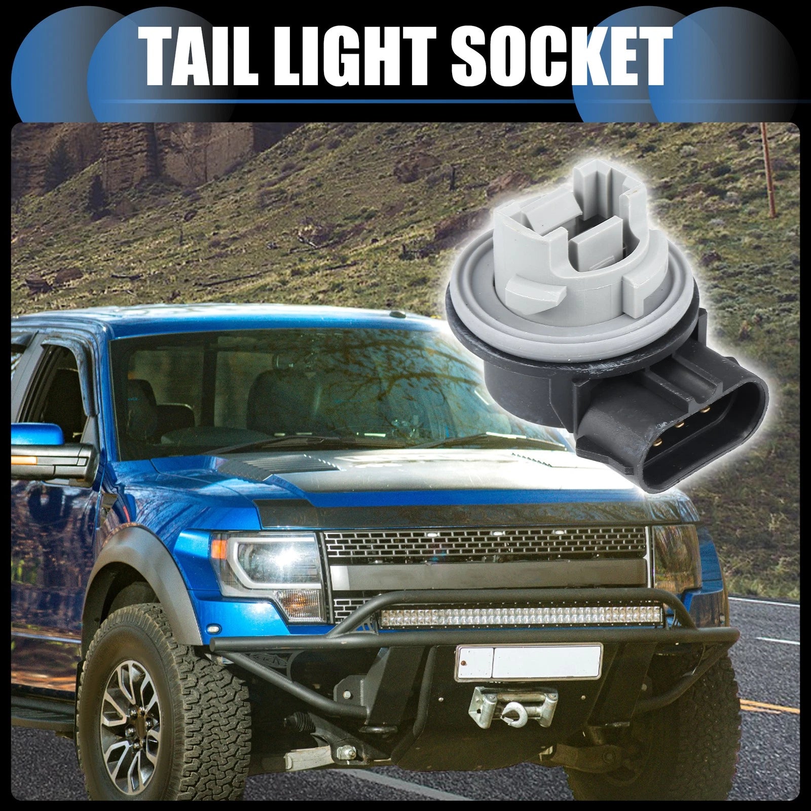 Tail Light Socket Replacement for Ford Mustang F-150 Focus (2011–2014)