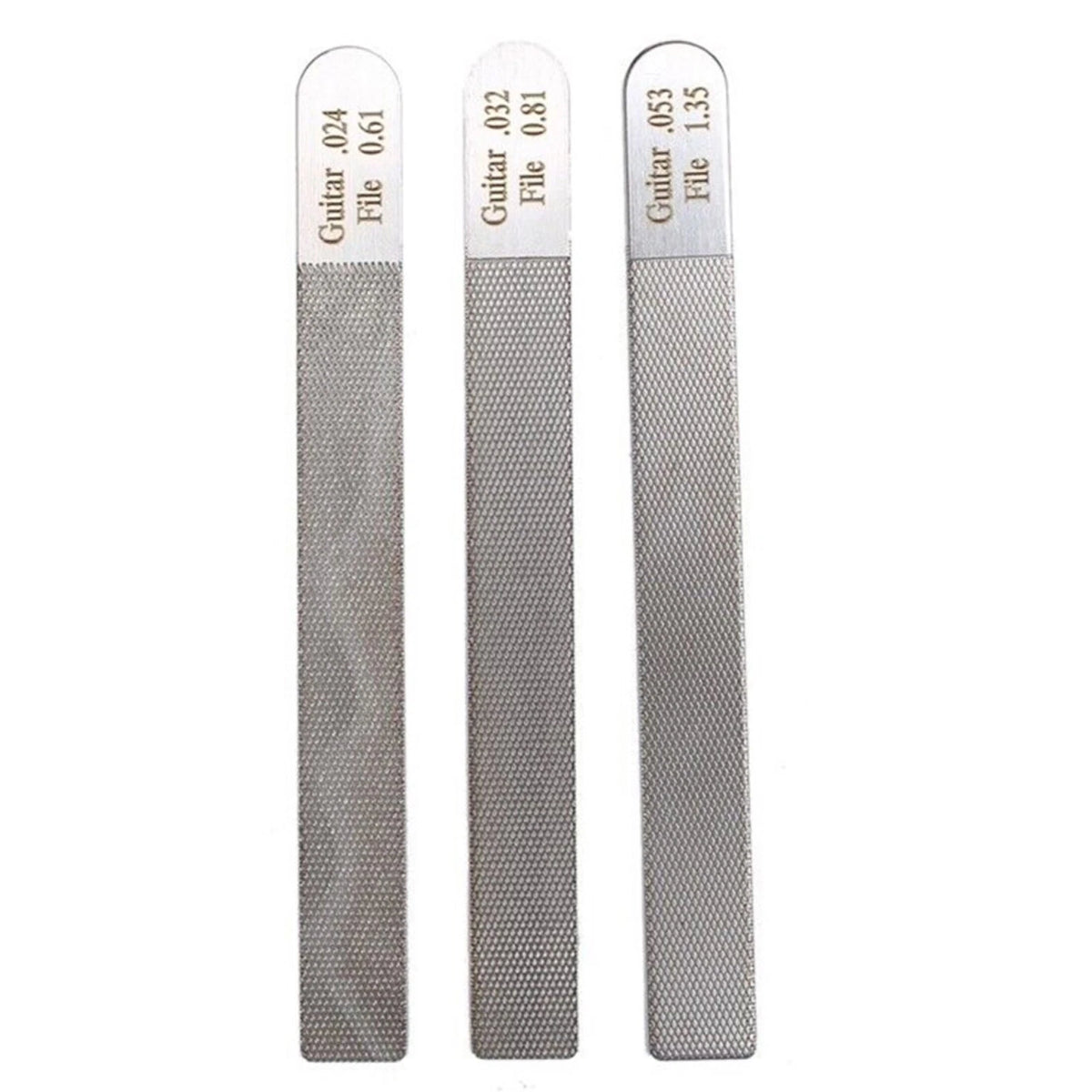3Pcs Steel Guitar Nut Files for Luthier Repairing Tool Kit