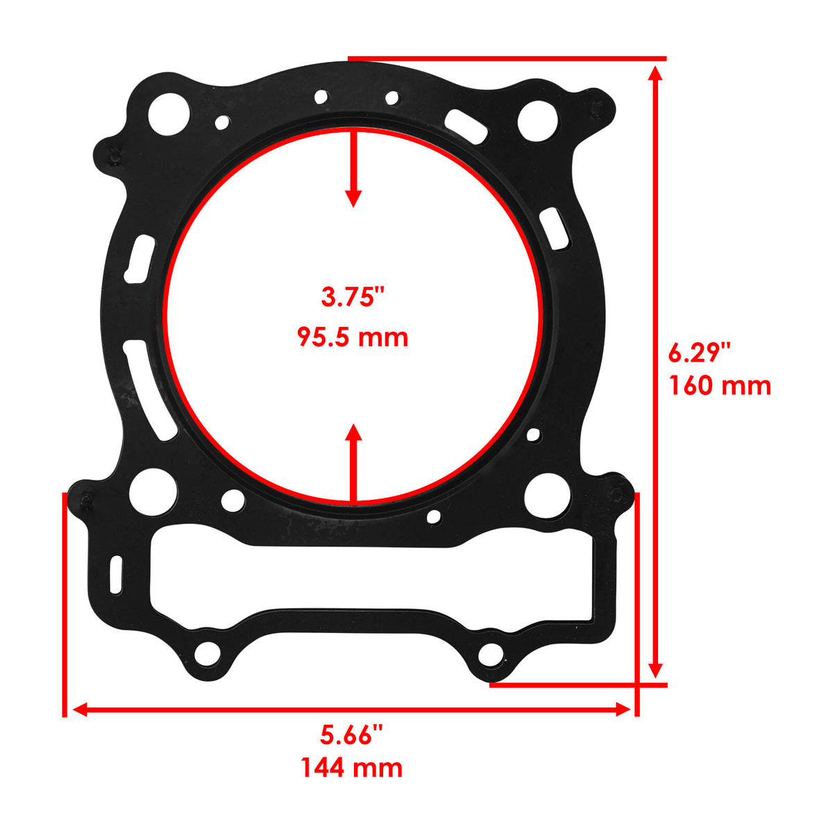 Cylinder Head Gasket Replacement for Yamaha YTZ250 5TA (2001–2007)
