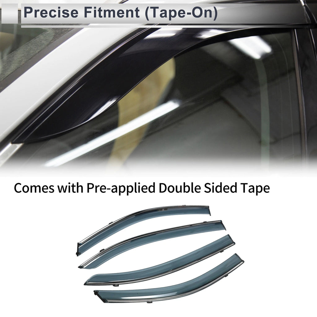 Window Deflectors Side Window Vent Visors for Honda Accord Sedan (2013–2017)