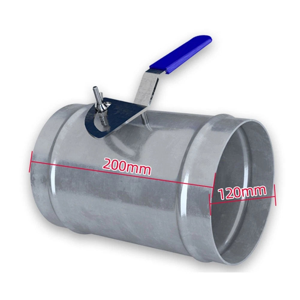 20cm Manual Air Damper Valve for HVAC Systems Airflow Control