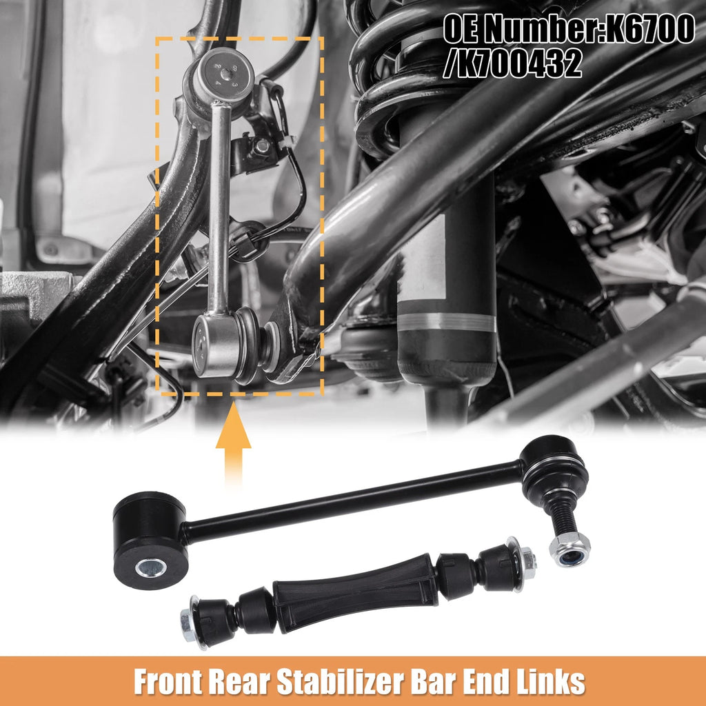 Stabilizer Sway Bar Link Kit 4PCS Front Rear for Cadillac Escalade (2002–2014)