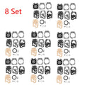 Set of 8 Carburetor Gasket Kit for Honda GX25 GX35 (WALBRO K20-WYJ K10-WYB)