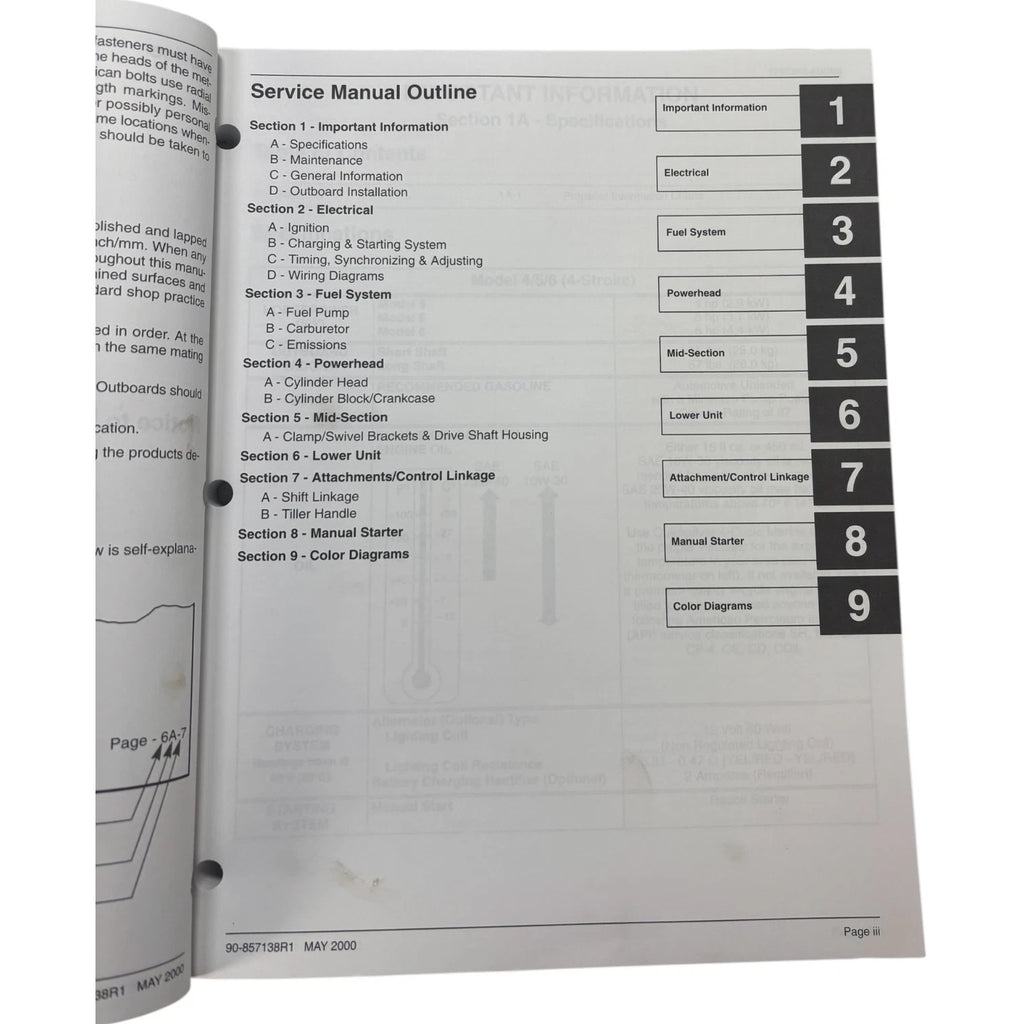 Service Manual for Mercury 90-857138R1 (2000)