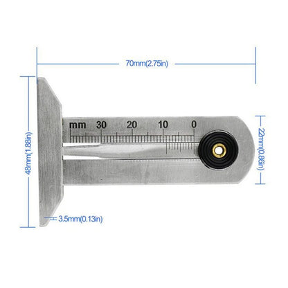 Tire Depth Measurement Tool for Accurate Tire Condition Monitoring