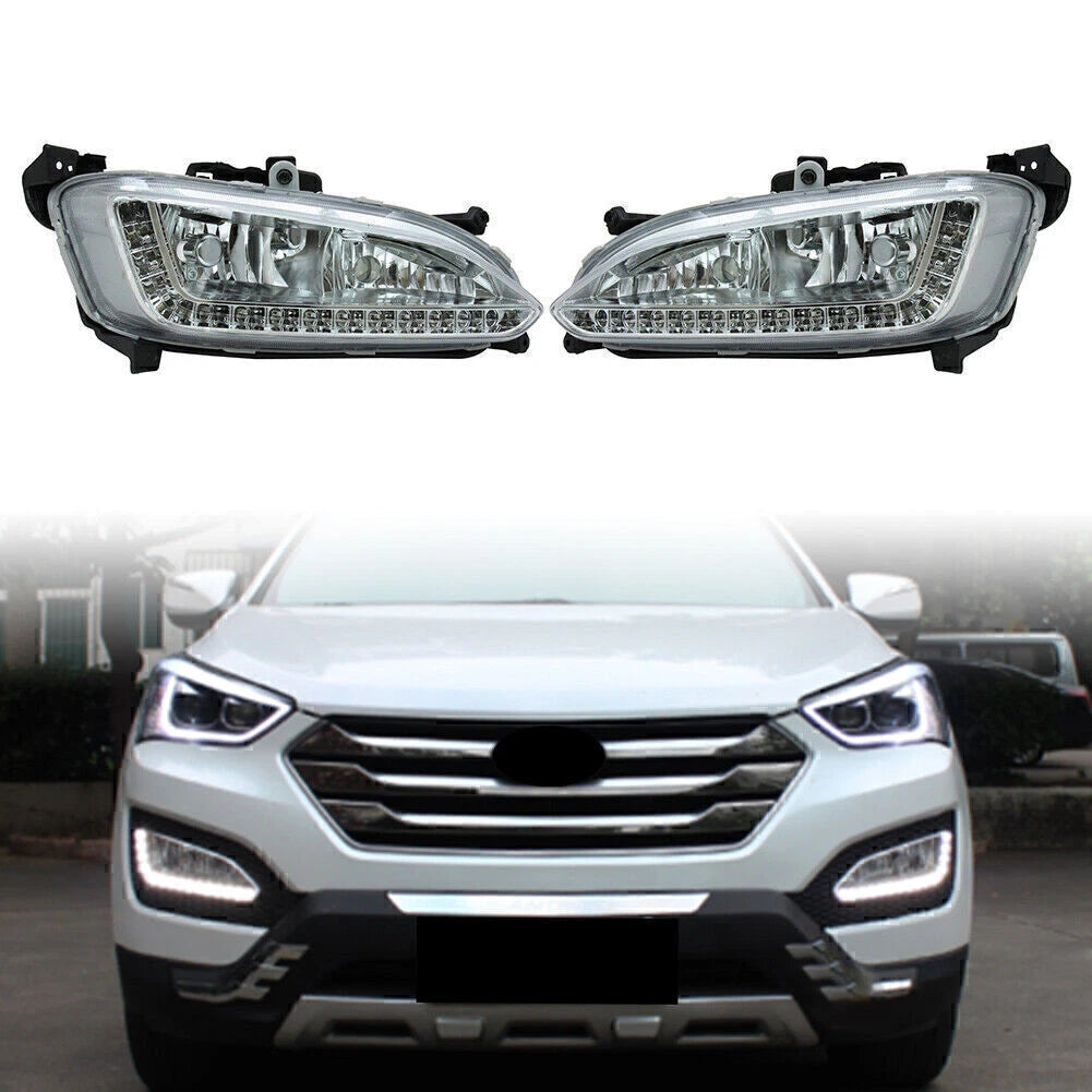 LED Daytime Running Light DRL for Hyundai Santa Fe / IX45 (2013–2015)