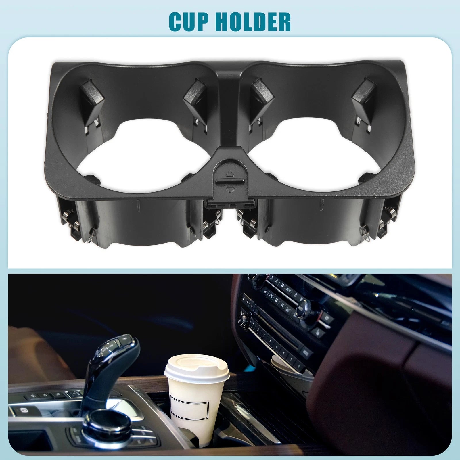 Rear Cup Holder Insert Replacement for Mercedes Benz S Class W221 (2009–2013)