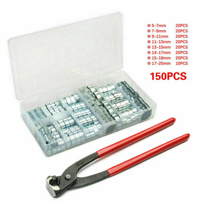 Hose Clamps Clips Set for Gear Pipe (45/60/100/150 pcs)