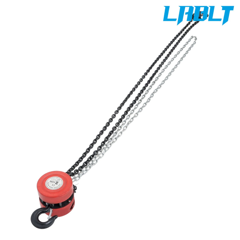 2 Ton Manual Chain Hoist for (4400 lbs Capacity, 7' Lift)