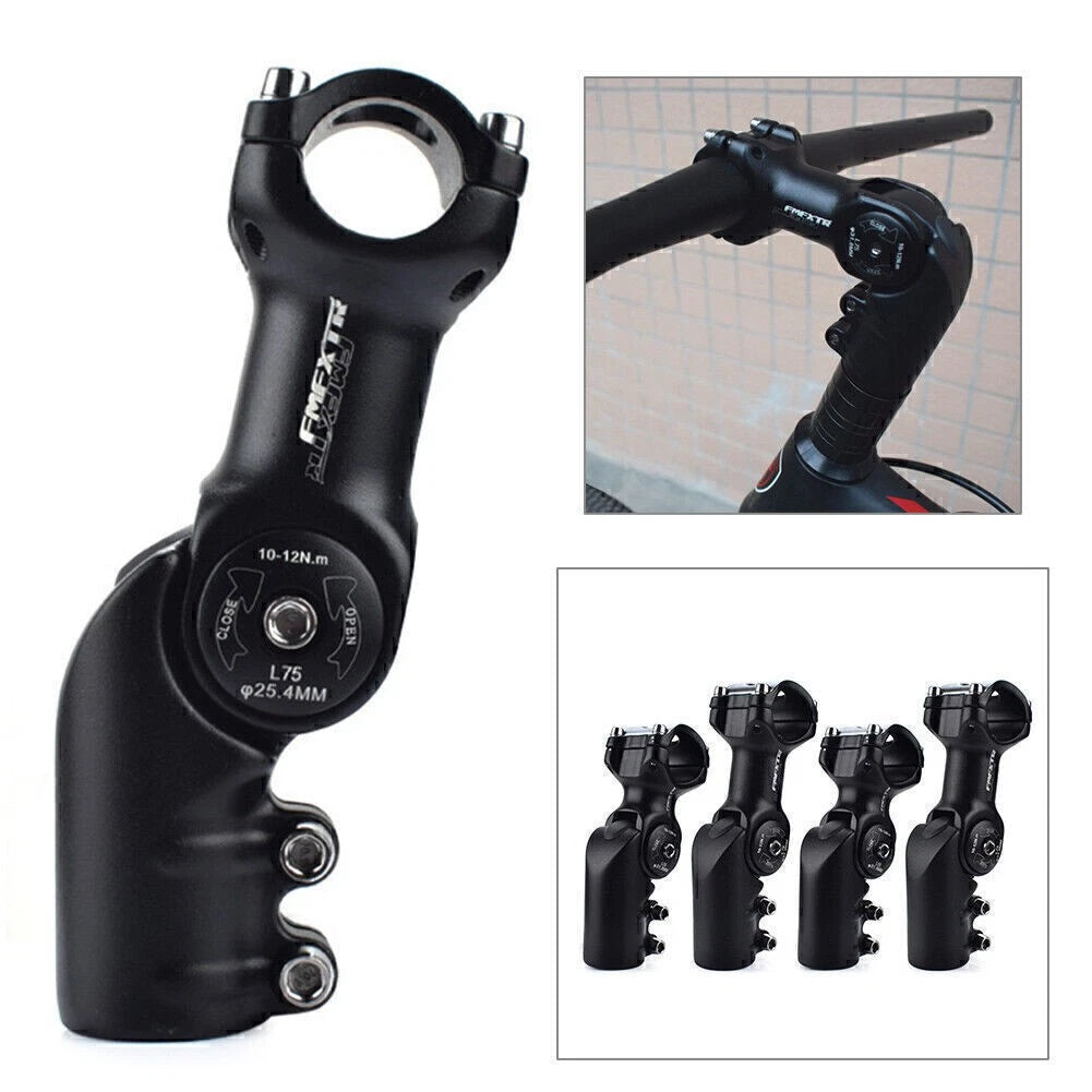Adjustable Riser Handlebar Stem for Mountain Road Bike (25.4/31.8mm)