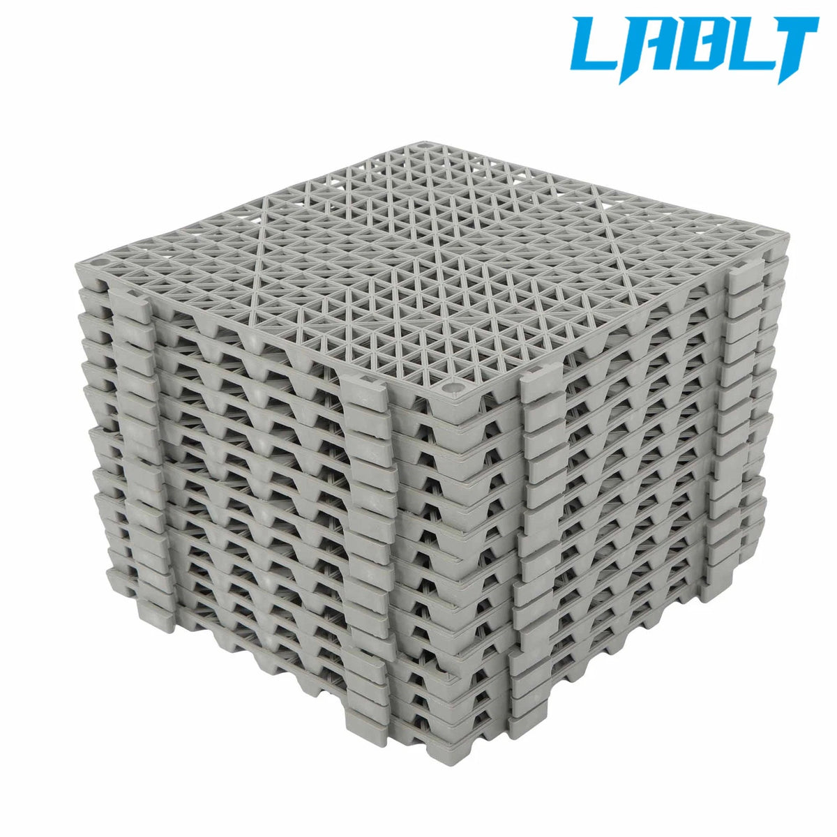 Set of 55 Interlocking Drainage Tiles 12x12 inch for Bathroom Deck Patio