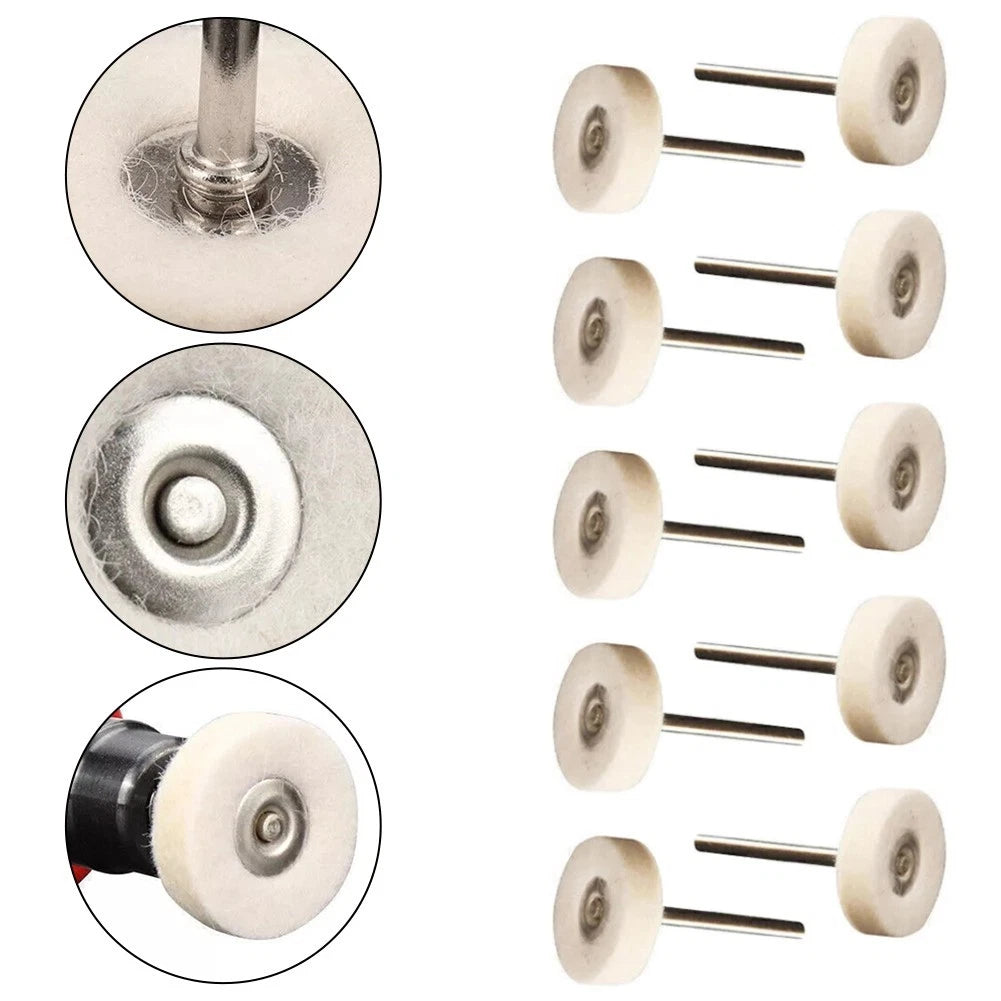 25mm Wool Felt Polishing Wheels for Electric Grinding Wheel (Replaceable)