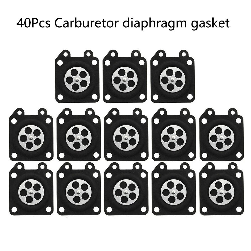 40Pcs Carburetor Diaphragm Gasket for Walbro (95-526-9, 95-526-9-8, 95-526)