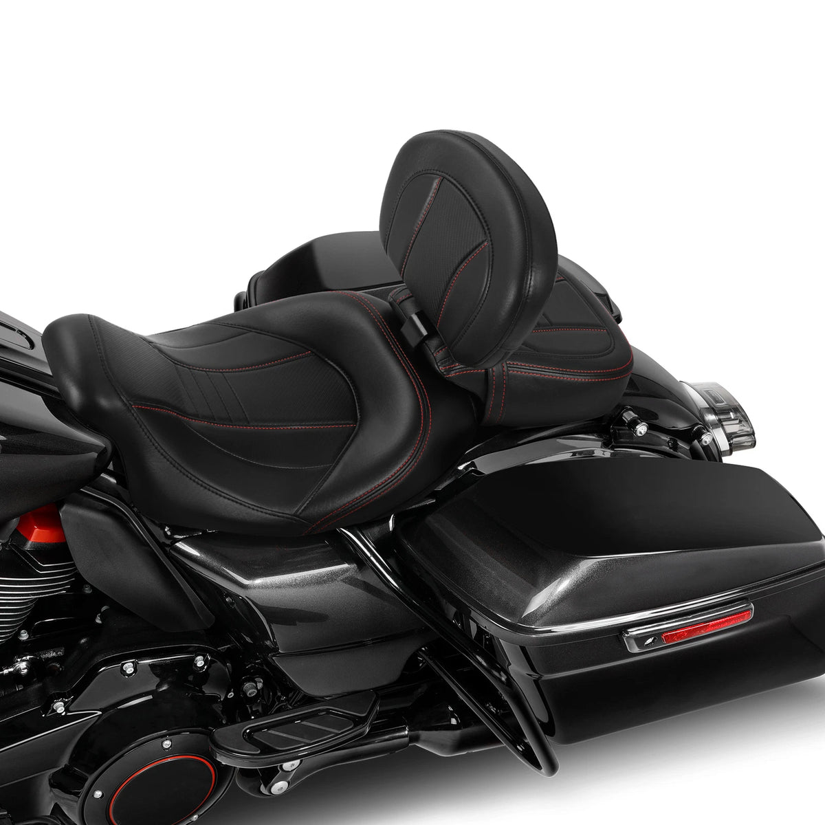 Seat Backrest Pad for Harley Street Glide (2009–2023) Black