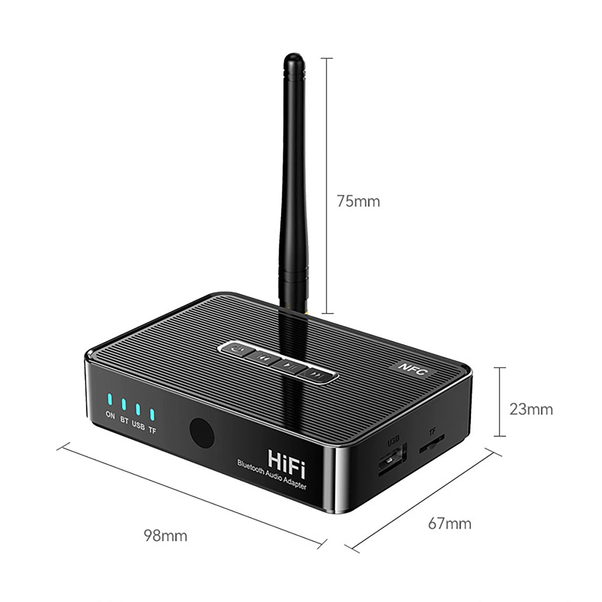 Bluetooth 5.1 Receiver Adapter for RCA Stereo Audio Amplifier (Universal)