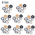 Set of 8 Carburetor Repair Kits for Tillotson RK-88HL (2-Cycle)