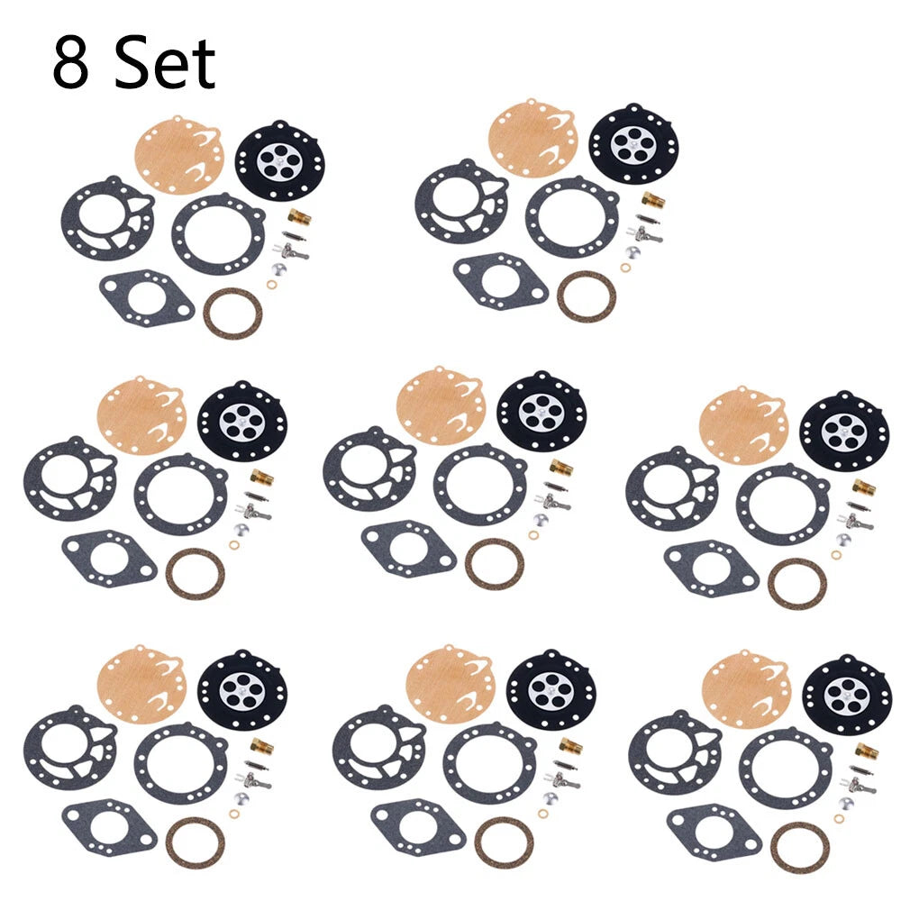 Set of 8 Carburetor Repair Kits for Tillotson RK-88HL (2-Cycle)