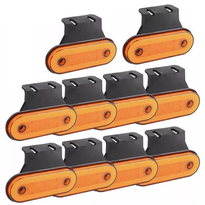 10X Orange Amber LED Marker Lights for Vehicle Safety