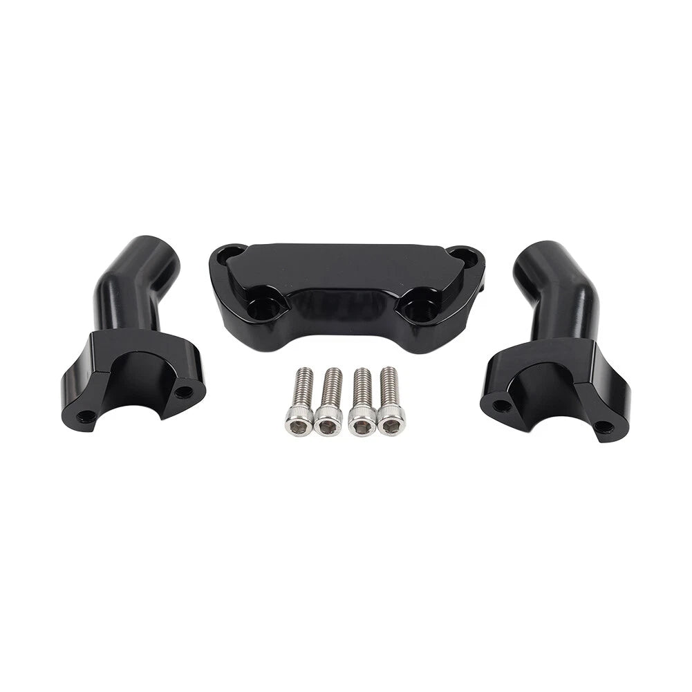 3.5" Handlebar Riser Top Clamp Kit for Harley Sportster XL Softail Dyna (2000–2023)