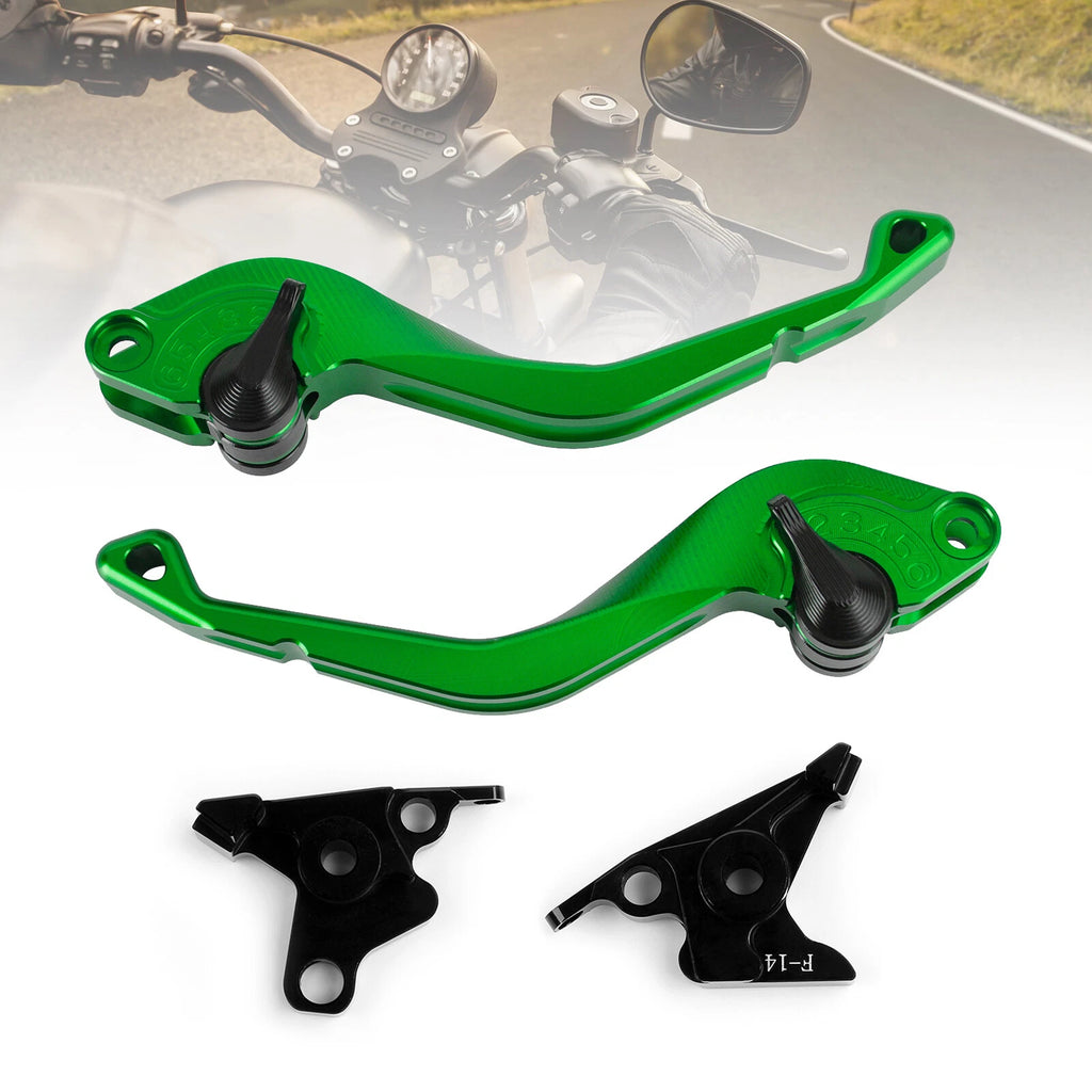 CNC Short Clutch Brake Lever for Kawasaki ZRX1100 ZZR1200 ZX7R ZG1000 (1997–2006)