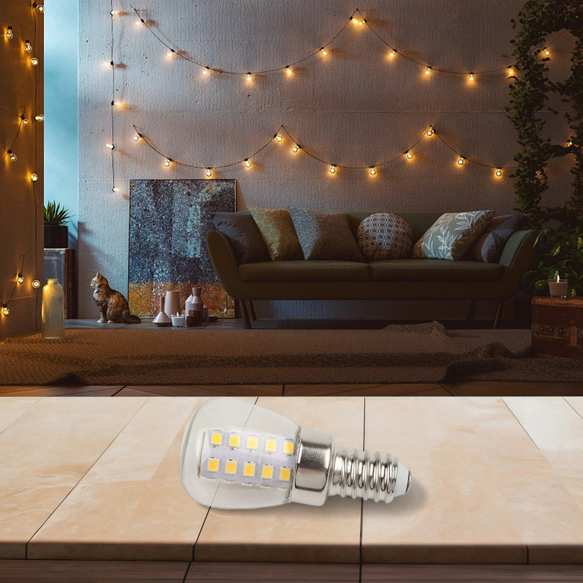 E12 Refrigerator Light Bulb for Home Kitchen (220V)