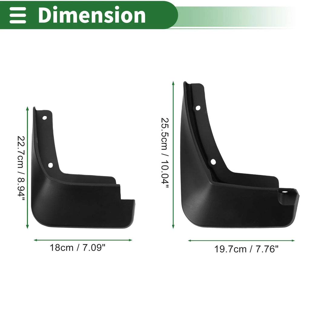 Mud Flaps Splash Guards Replacement for Hyundai Elantra (2021–2023)