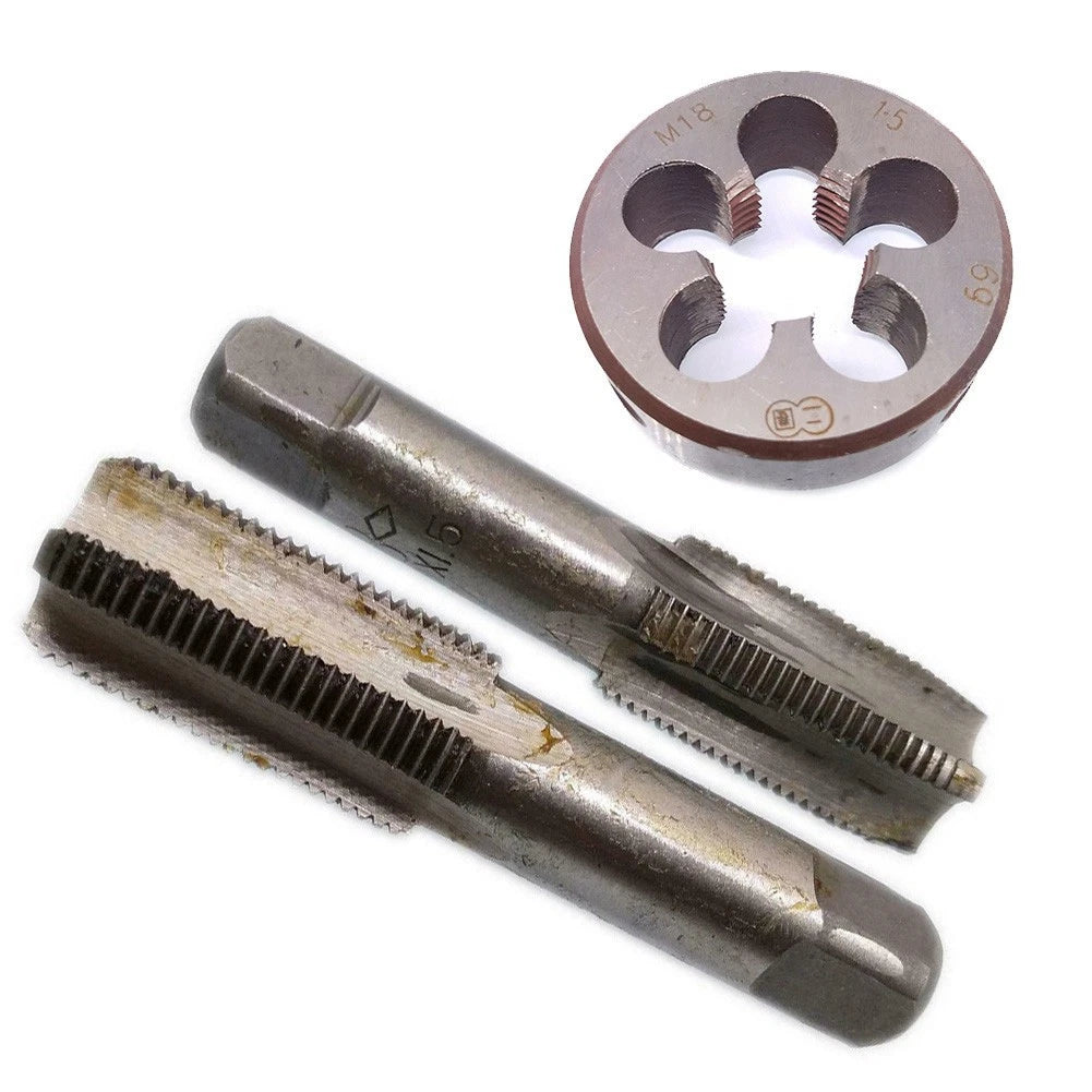 3 Piece Right Hand Metric Thread Tap and Die Set 1.5mm
