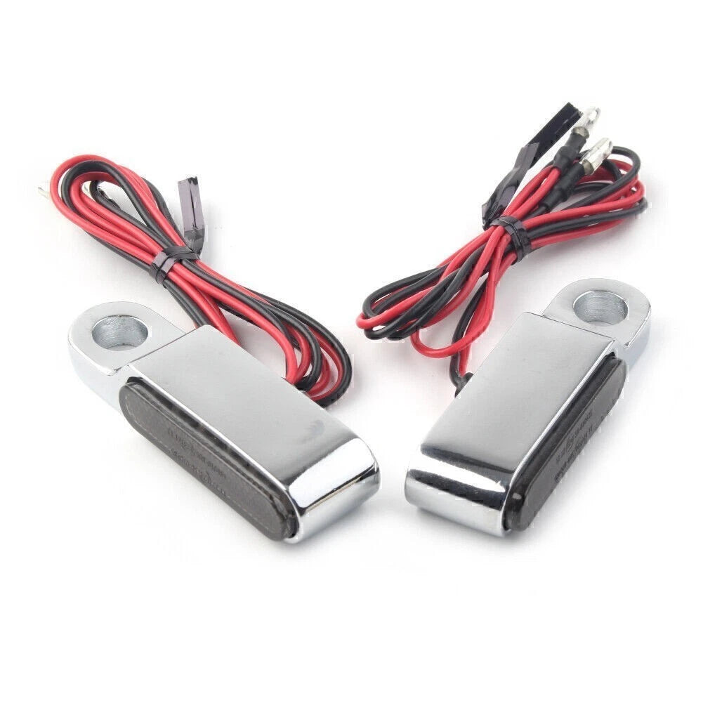 LED Turn Signal Light for Universal Motorcycle Chrome