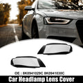 Front Headlight Lens Cover Cap Pair for Audi A4 B8 (2009–2012)