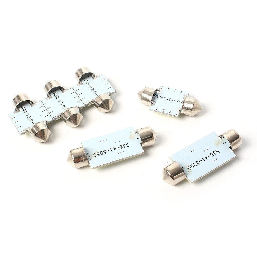 14x LED Interior Lights for Universal Fit T10 31mm (Map Dome + License Plate)