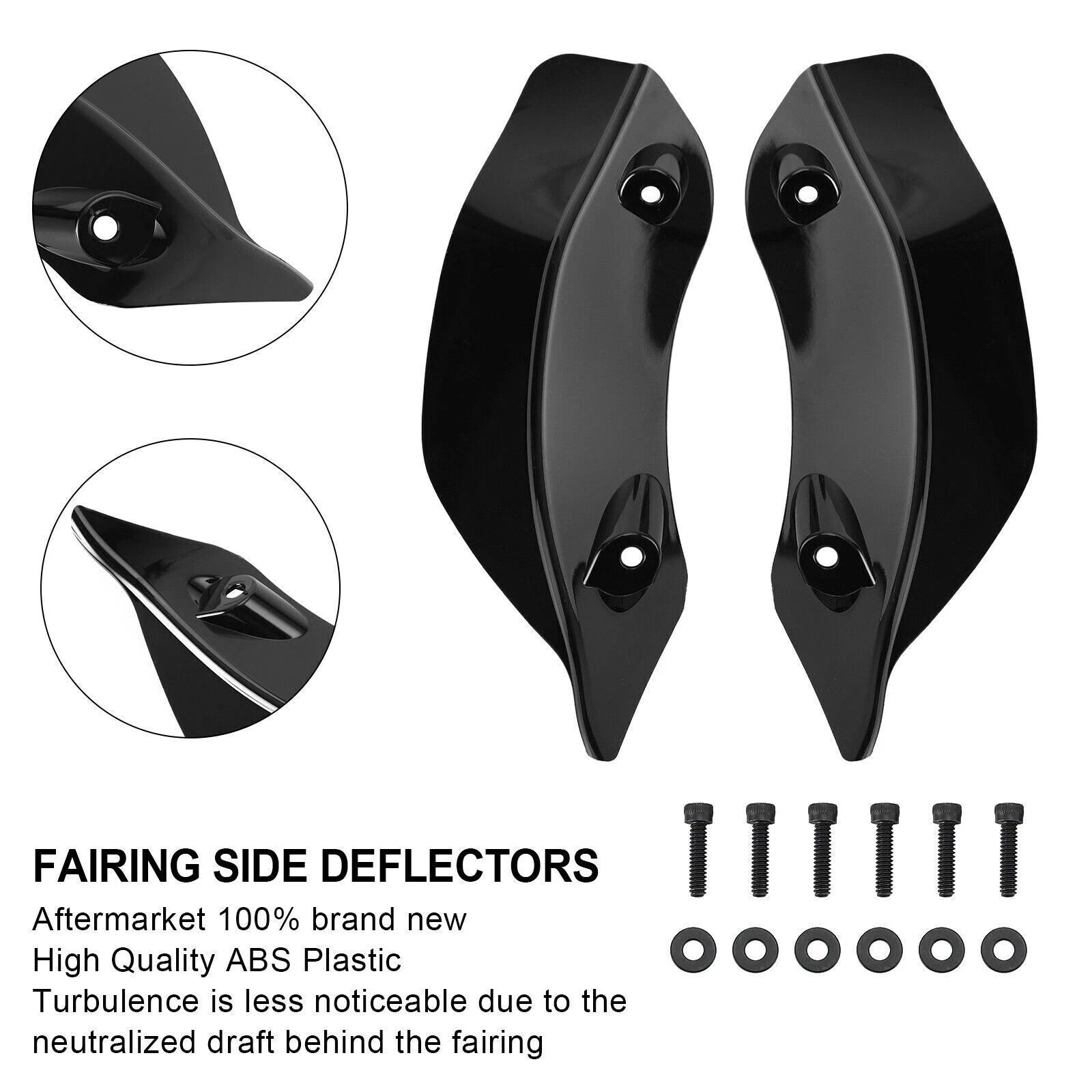 Fairing Windshield Side Wing Deflector for Harley Touring Road Glide (2015–2021) T9