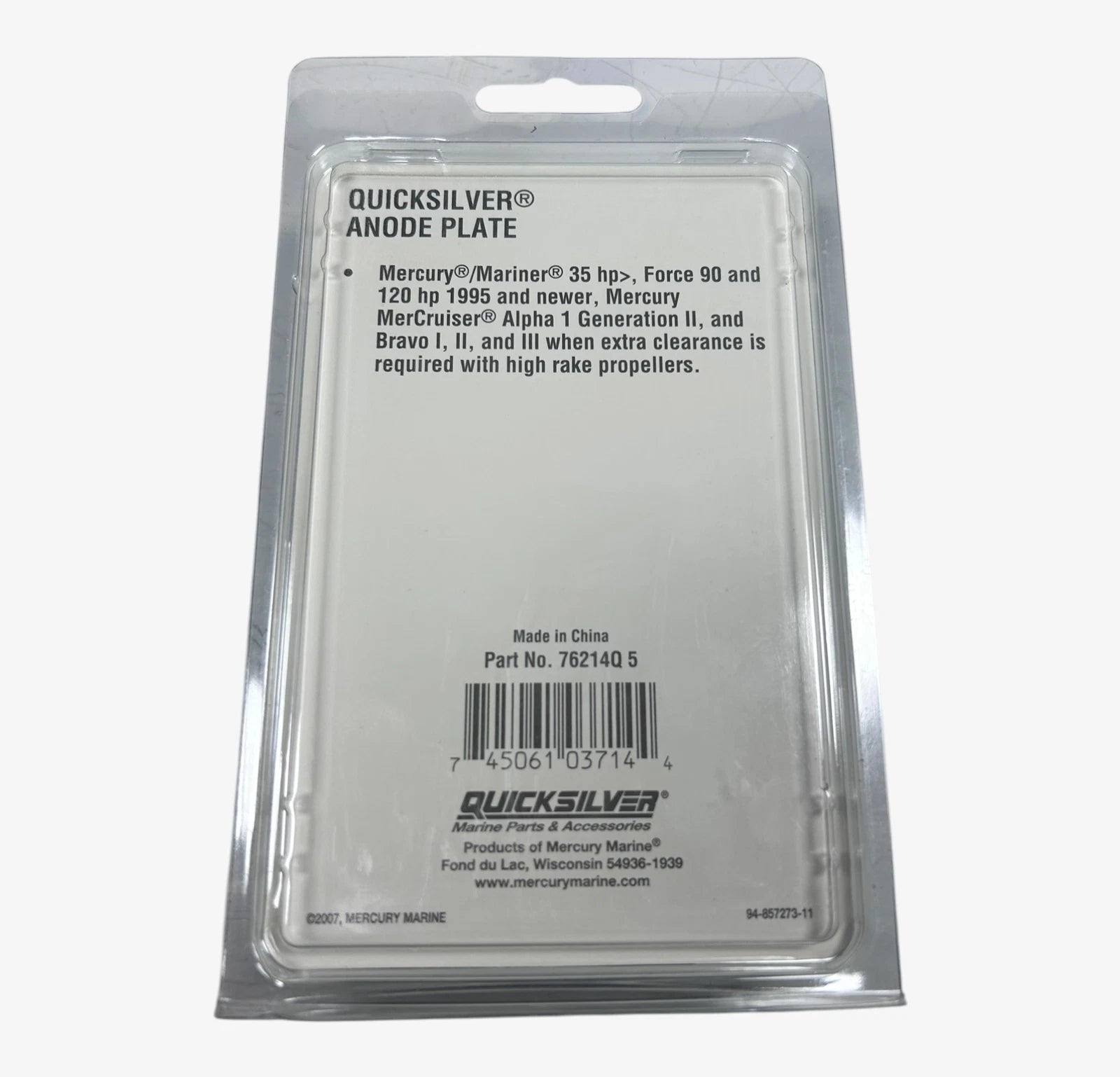 Anode Plate Kit for Mercury Quicksilver (7214Q5)