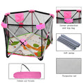 Safety Playpen for Infants Toddlers (Portable, Foldable, Mesh)
