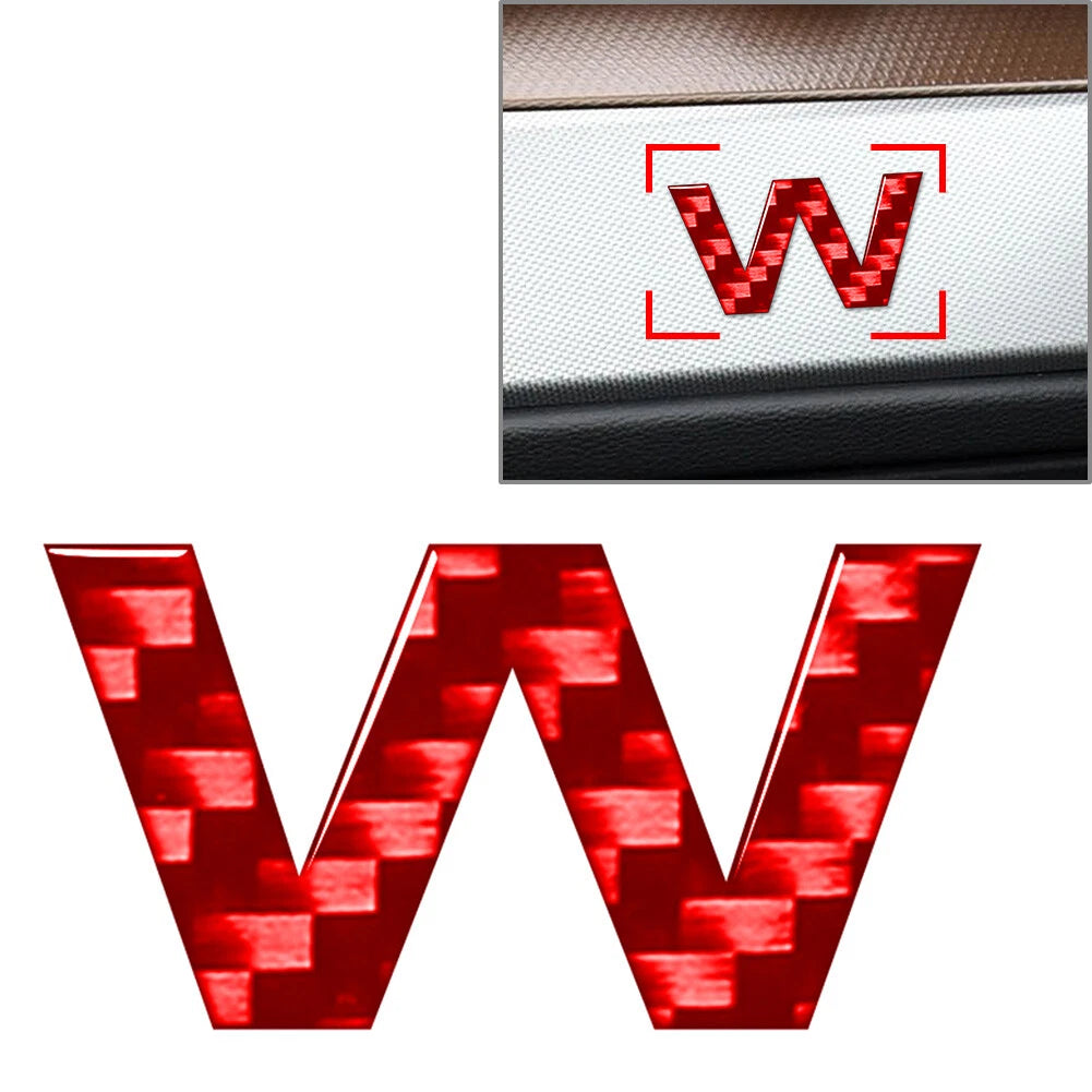 Car Badge Emblem Alphabet Letter with Decals Stickers for