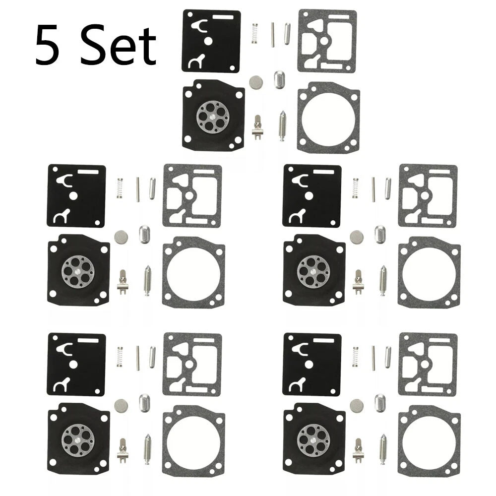 Set of 5 Carburetor Kits for Husqvarna 340 345 346 350 346XP RB-122