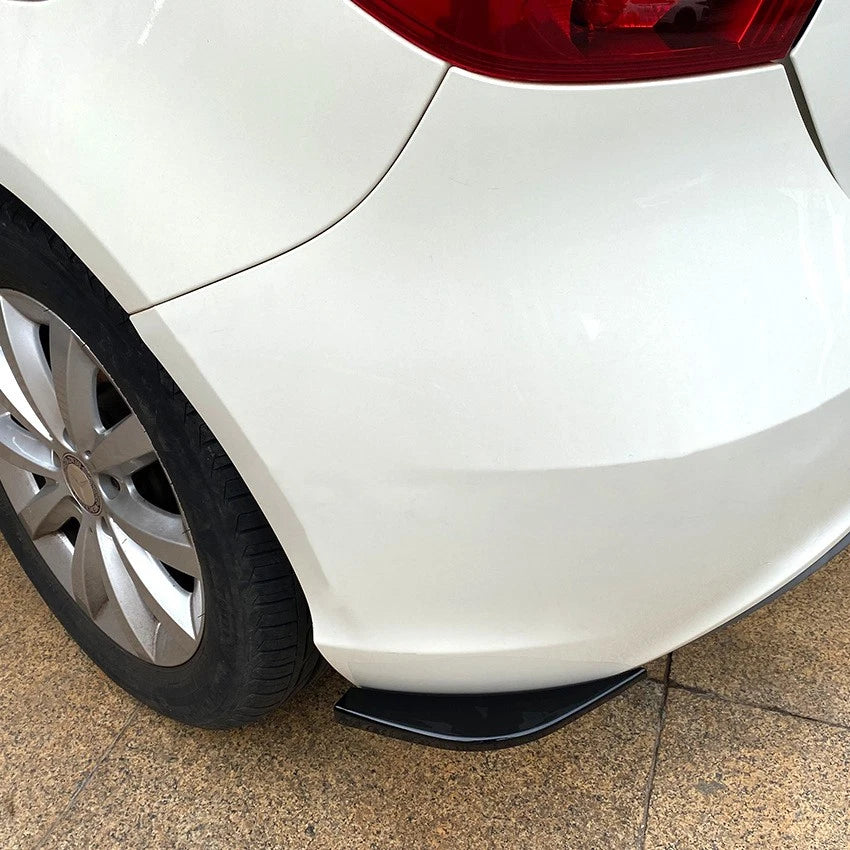 Rear Bumper Side Splitter Spats Gloss Black for Benz A-Class W176 (2012–2018)
