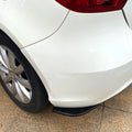 Rear Bumper Side Splitter Spats Gloss Black for Benz A-Class W176 (2012–2018)