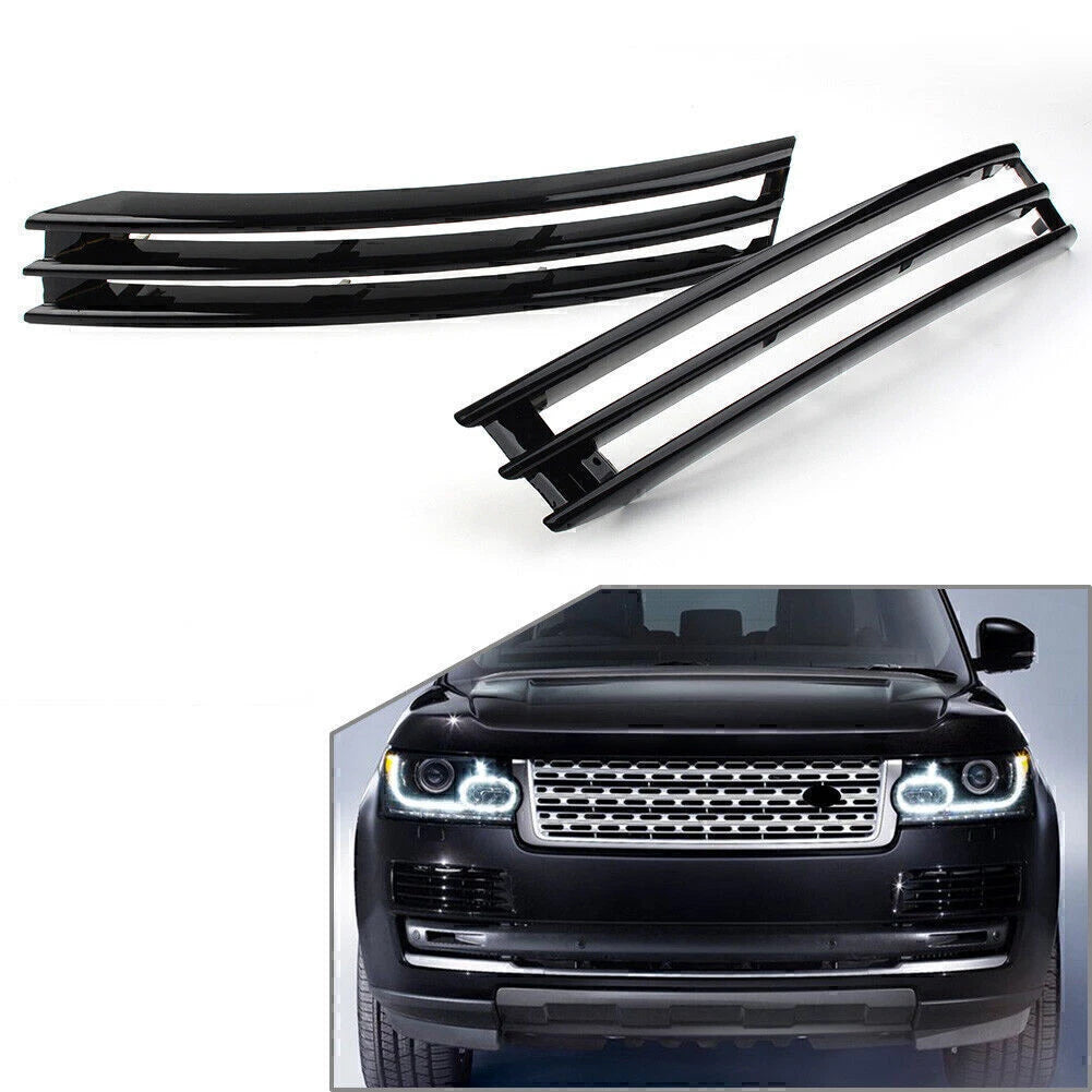 1 Pair Black Front Bumper Grille for Land Rover Range Rover L405 (2013–2017)
