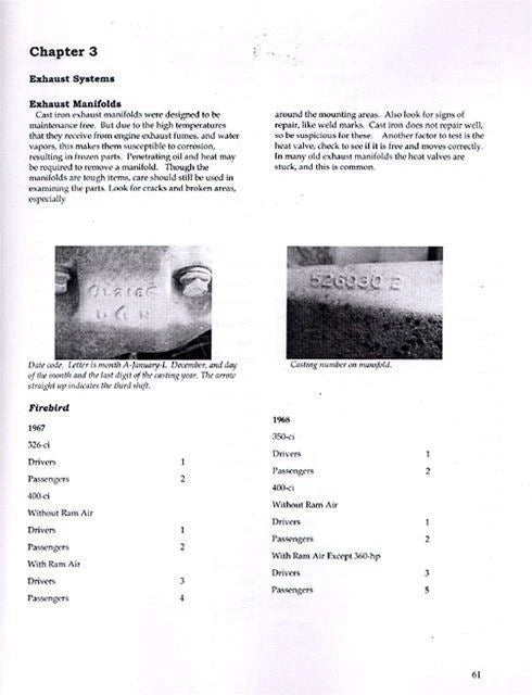 Pontiac Parts ID & Interchange Casting Numbers Guide (1964–1972)