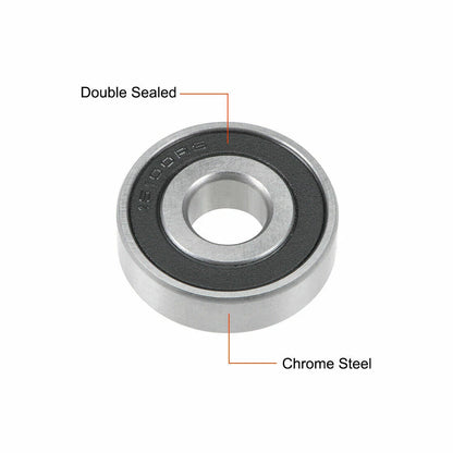 2PCS Deep Groove Ball Bearings 16100-2RS for (10x28x8mm)