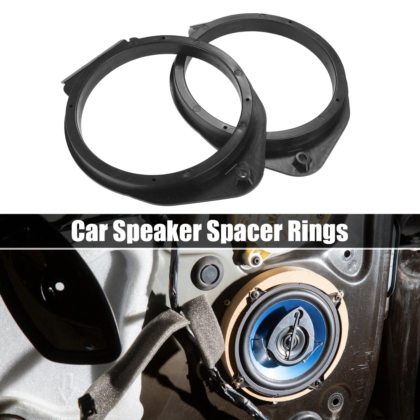 Speaker Adapter Spacer Ring with Wire Combination for Chevy Silverado 1500 (2014–2018)