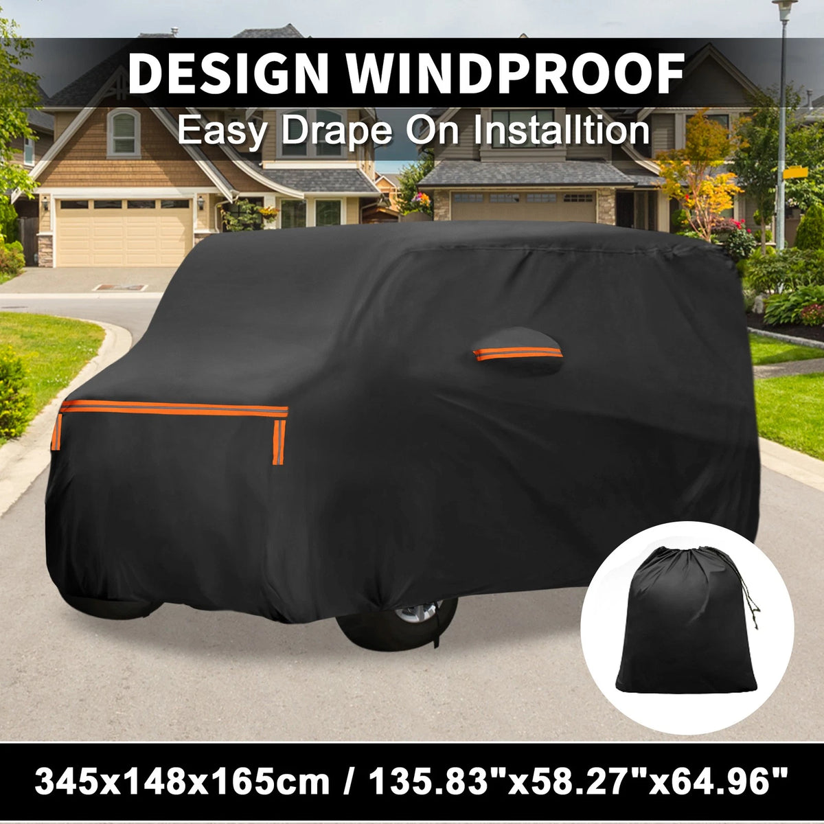 Waterproof Car Cover for Honda N-BOX (2012–2023) with Zipper