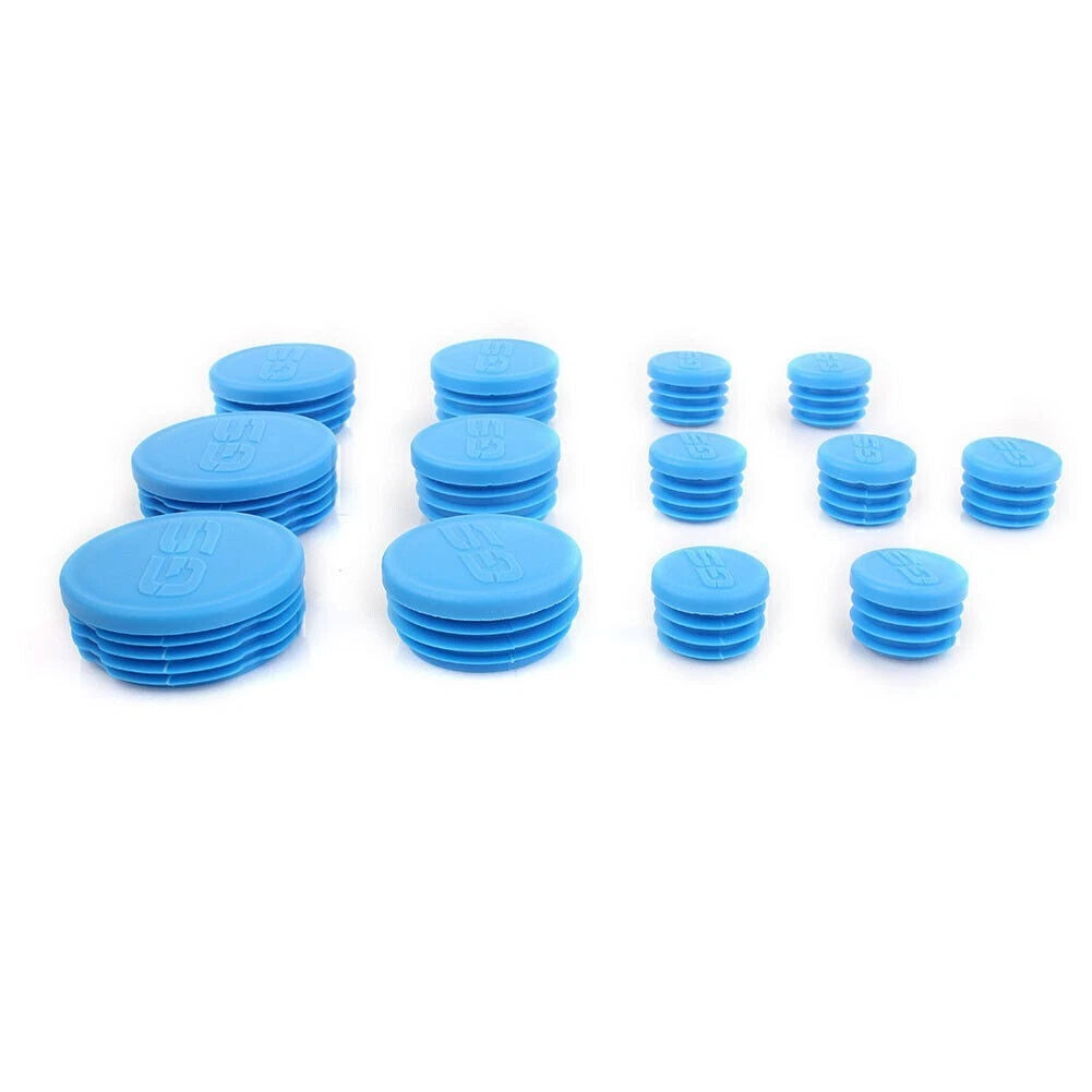 Frame End Caps Hole Plugs for BMW R1200GS LC ADV (2013–2016) - Blue