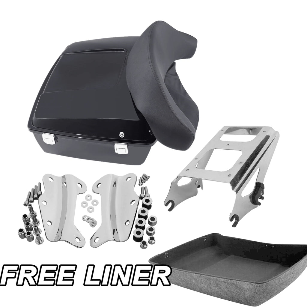 Chopped Trunk Backrest Mount Rack for Harley Touring (2009–2013)