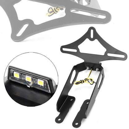 CNC Eliminator Tail License Plate Holder Bracket for Kawasaki Z650 (2017–2018)