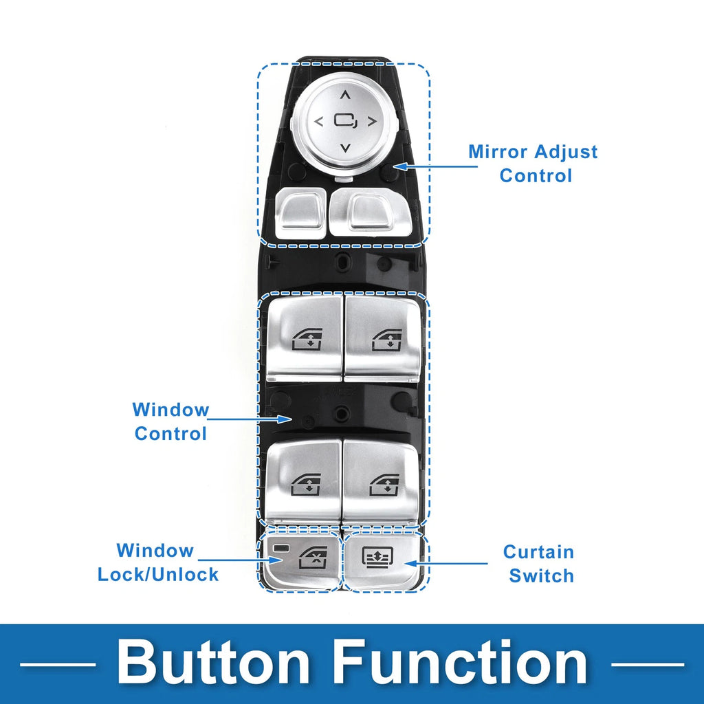 Power Window Switch for BMW 740e xDrive (2017–2020)