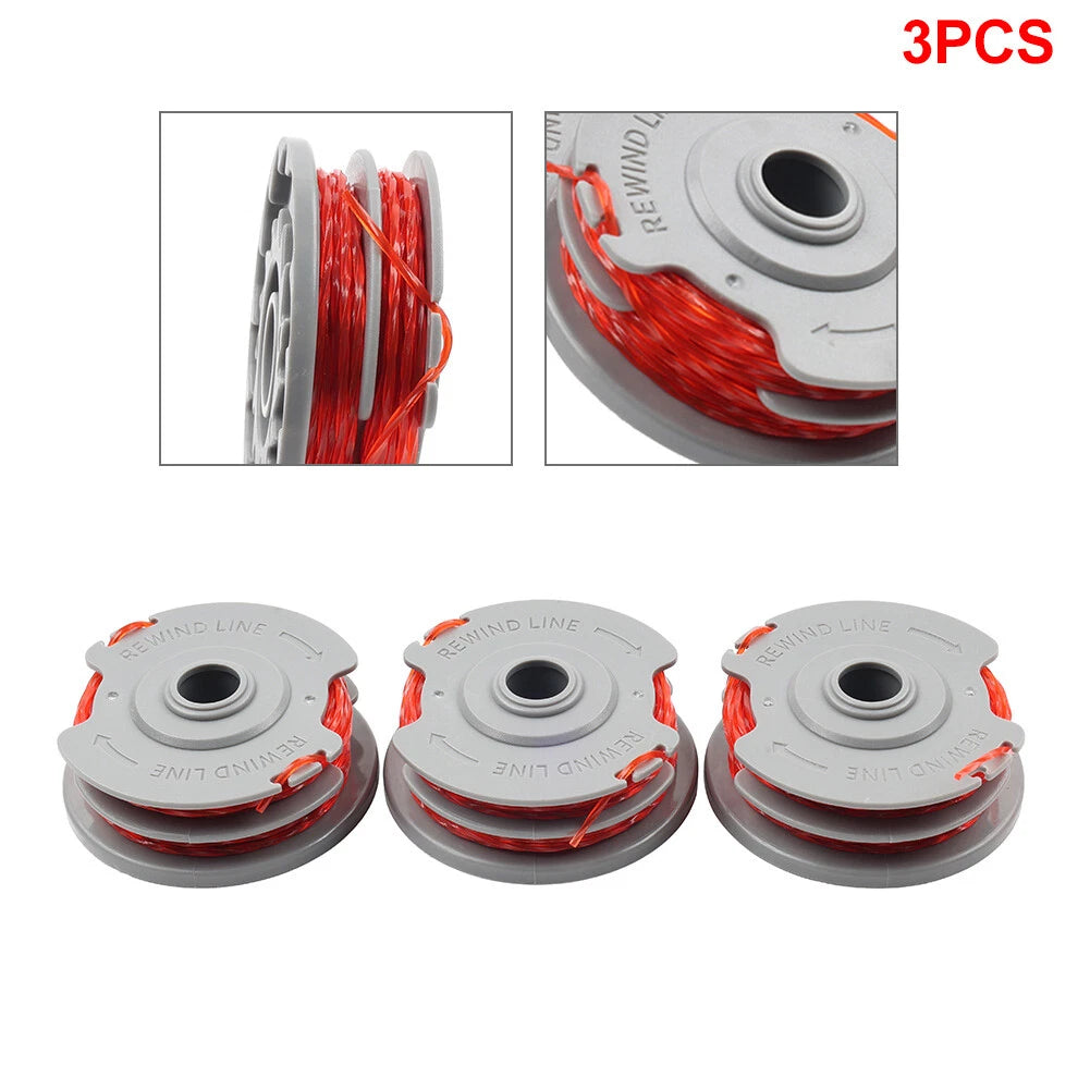 3X Trimmer Spool & Line 1.5mm 36ft for Flymo FLY021