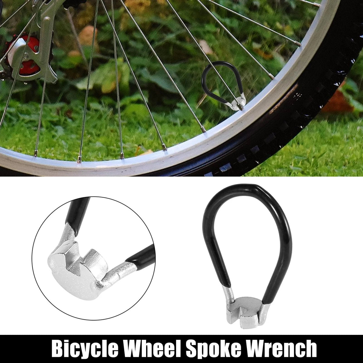 3.7mm Bicycle Spoke Wrench Steel Tool for Bike Wheel Repair (Universal)