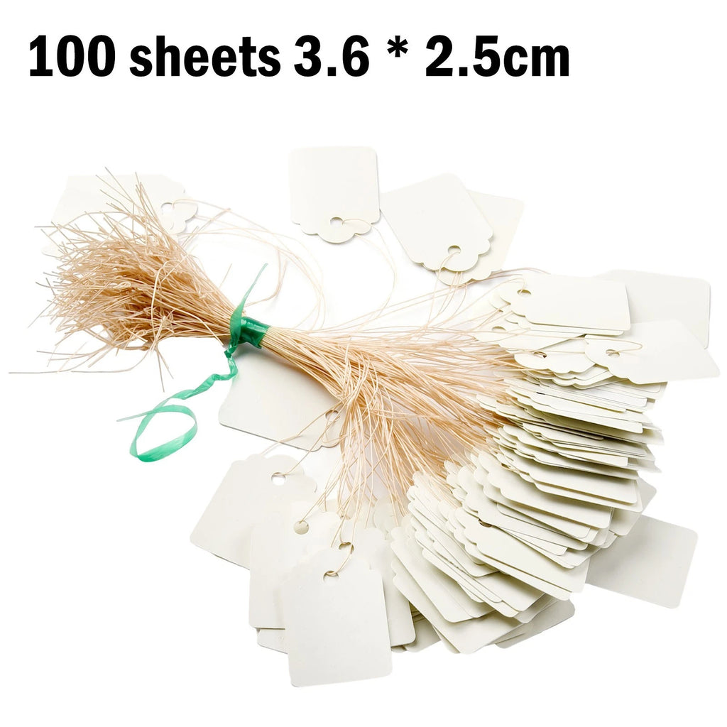 100 Pack Waterproof Plastic Plant Labels for Garden Use