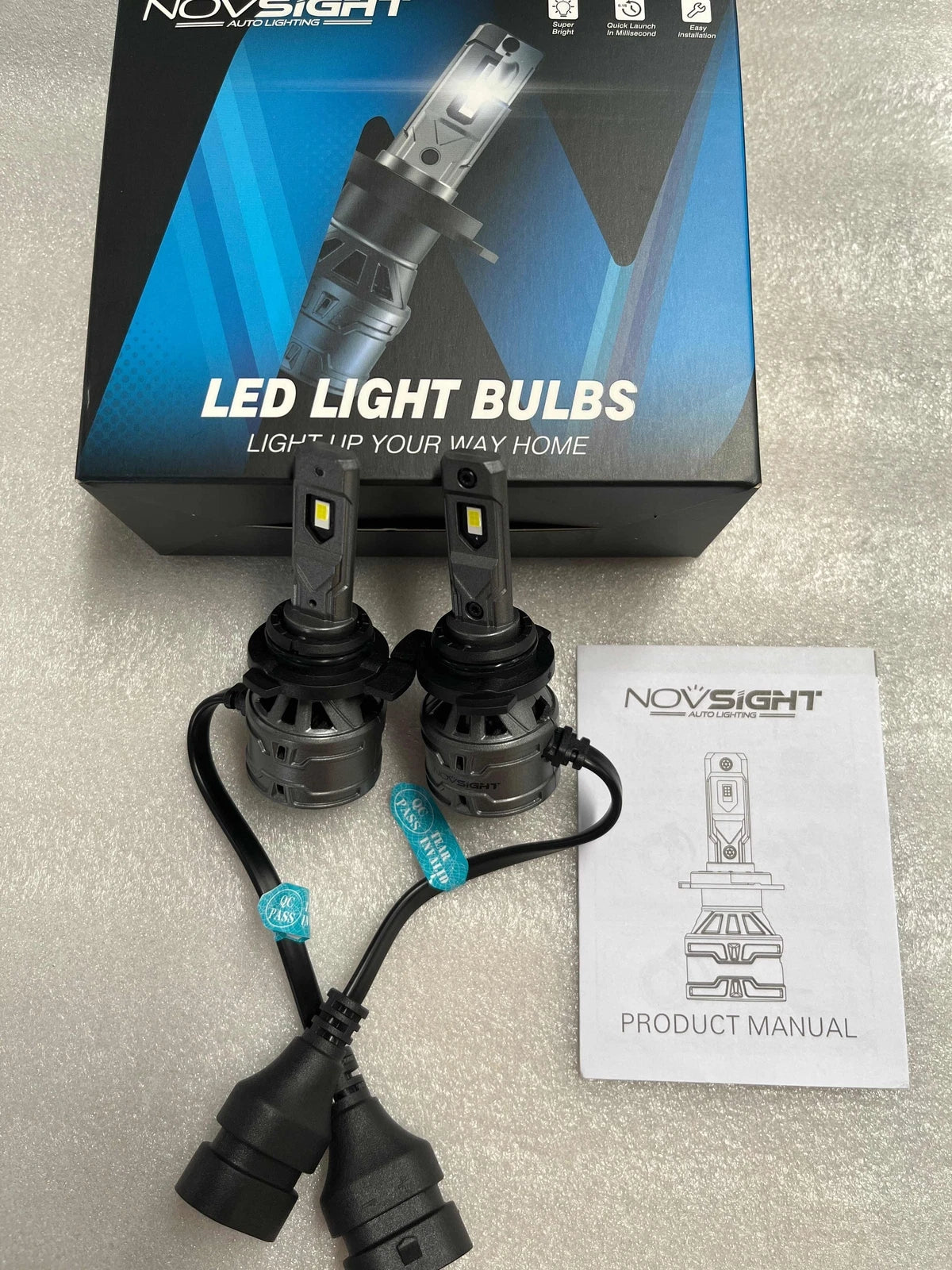 2X 9012 LED Headlight Bulbs for High/Low Beam (20000LM)
